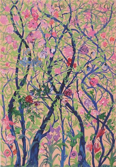 Original Fine Art Floral Painting by Ilka Vogler