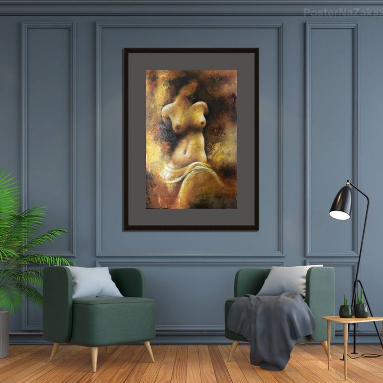 Original Realism Women Painting by Zoriana Pavlyshyn