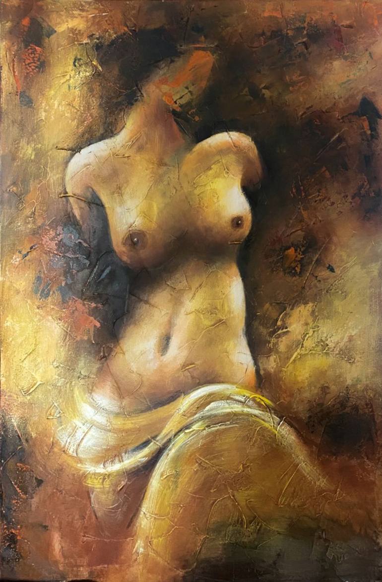 Original Realism Women Painting by Zoriana Pavlyshyn