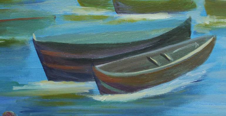 Original Modernism Landscape Painting by Zoriana Pavlyshyn