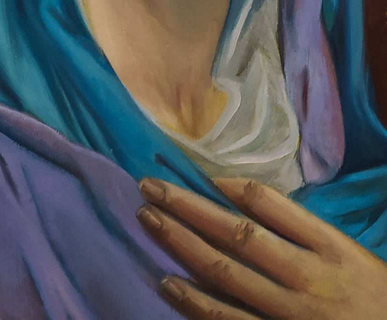 Original Realism Women Painting by Zoriana Pavlyshyn