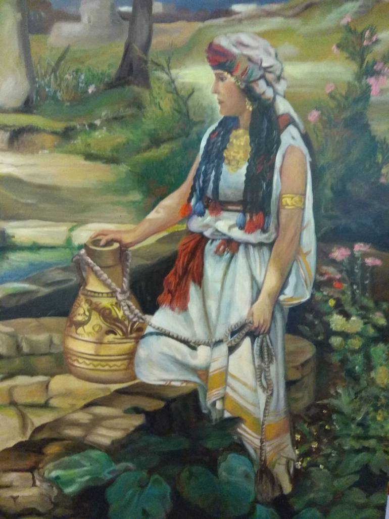 Original Realism People Painting by Zoriana Pavlyshyn