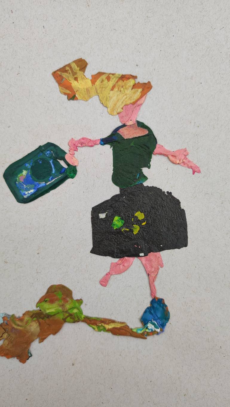 Original Contemporary Body Collage by Kátia Borges