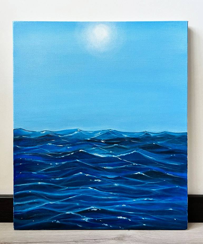 Original Romanticism Seascape Painting by Nina Shumilova