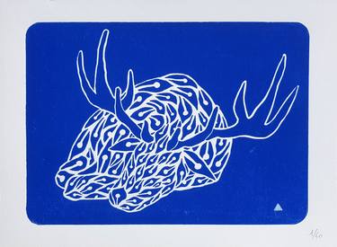 Original Symbolism Animal Printmaking by Thomas Baudoin