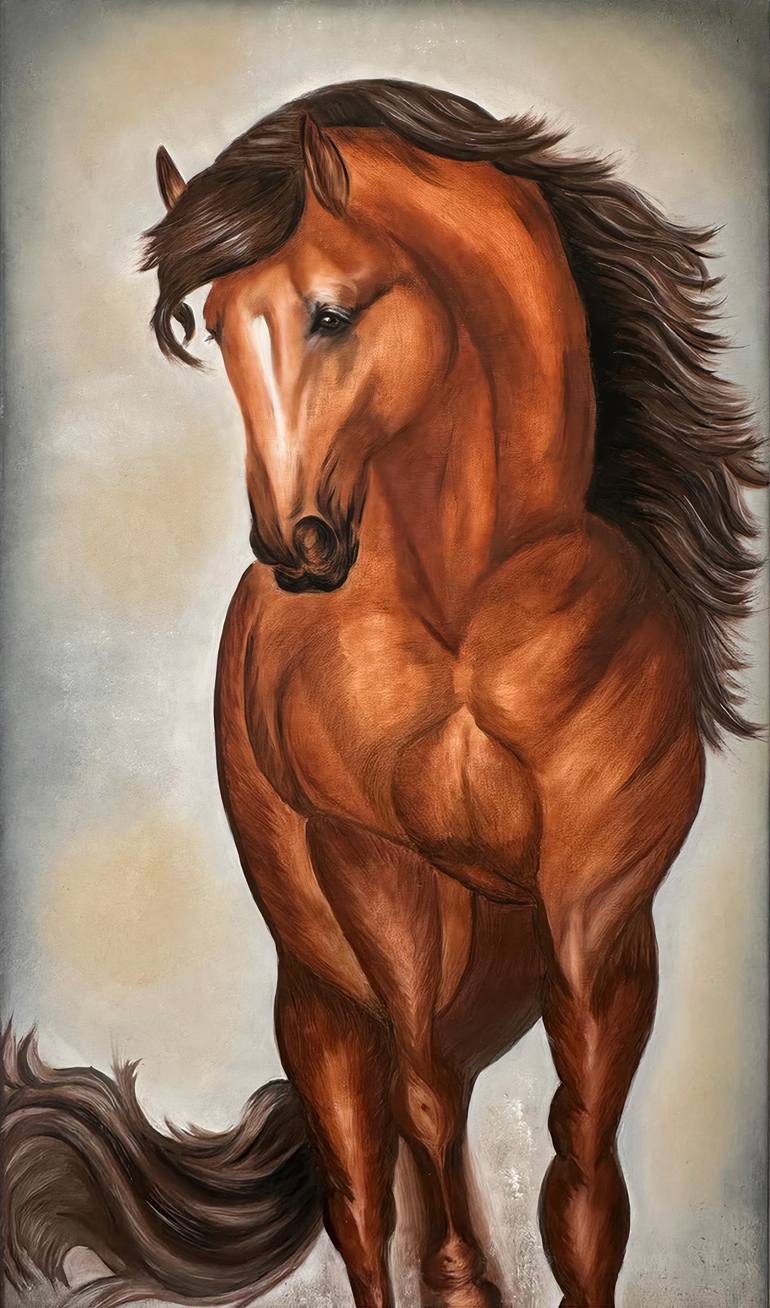 Original Figurative Animal Painting by Verica Orceva