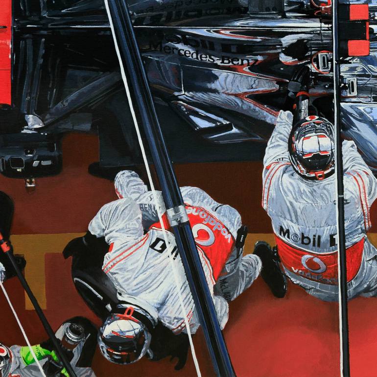 Original Abstract Sports Painting by James Stevens