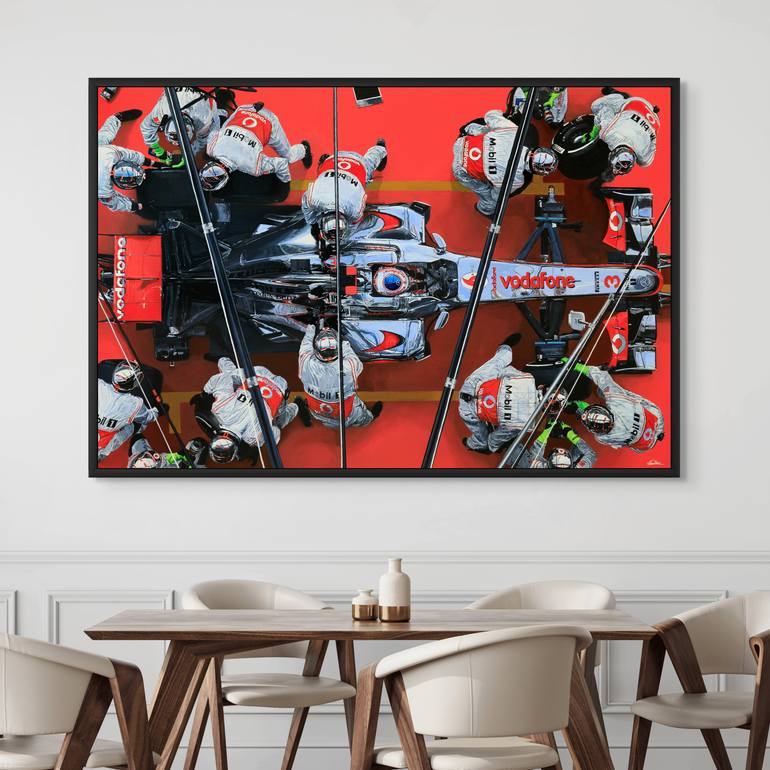 Original Abstract Sports Painting by James Stevens