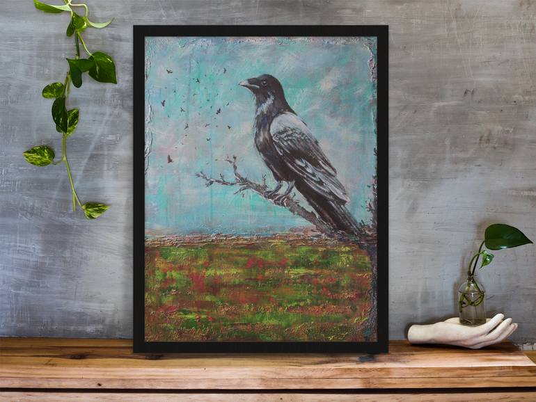 Original Abstract Nature Painting by Viktor Vámos