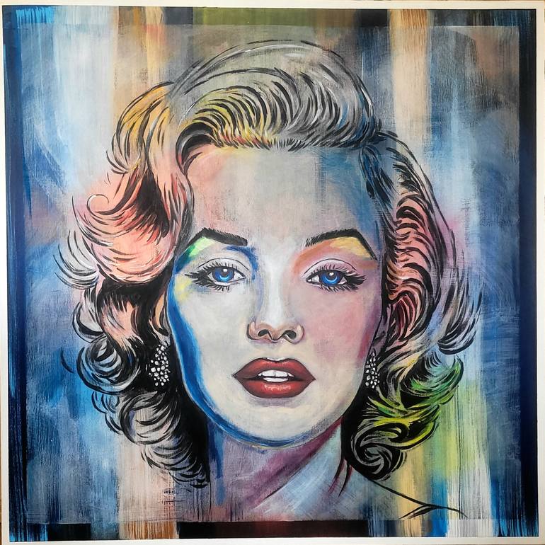 Original Contemporary Pop Culture/Celebrity Painting by Viktor Vámos