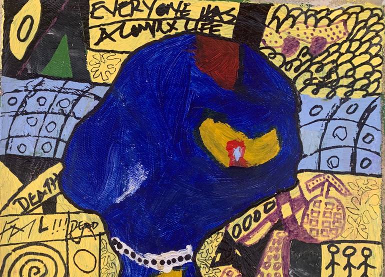 Original Abstract Expressionism Abstract Painting by Olumide Ajayi