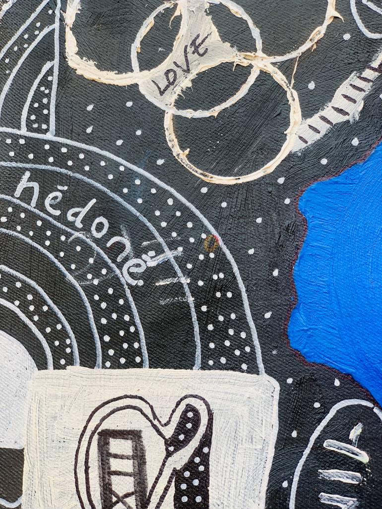 Original Abstract Expressionism People Painting by Olumide Ajayi