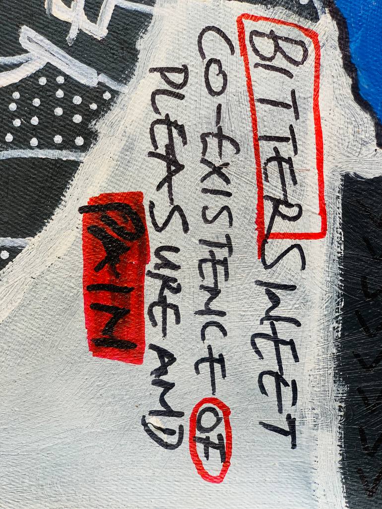 Original Abstract Expressionism People Painting by Olumide Ajayi