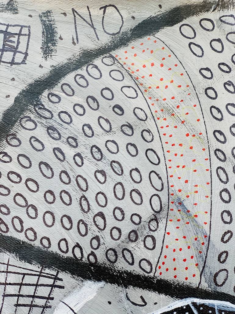 Original Abstract Expressionism People Painting by Olumide Ajayi