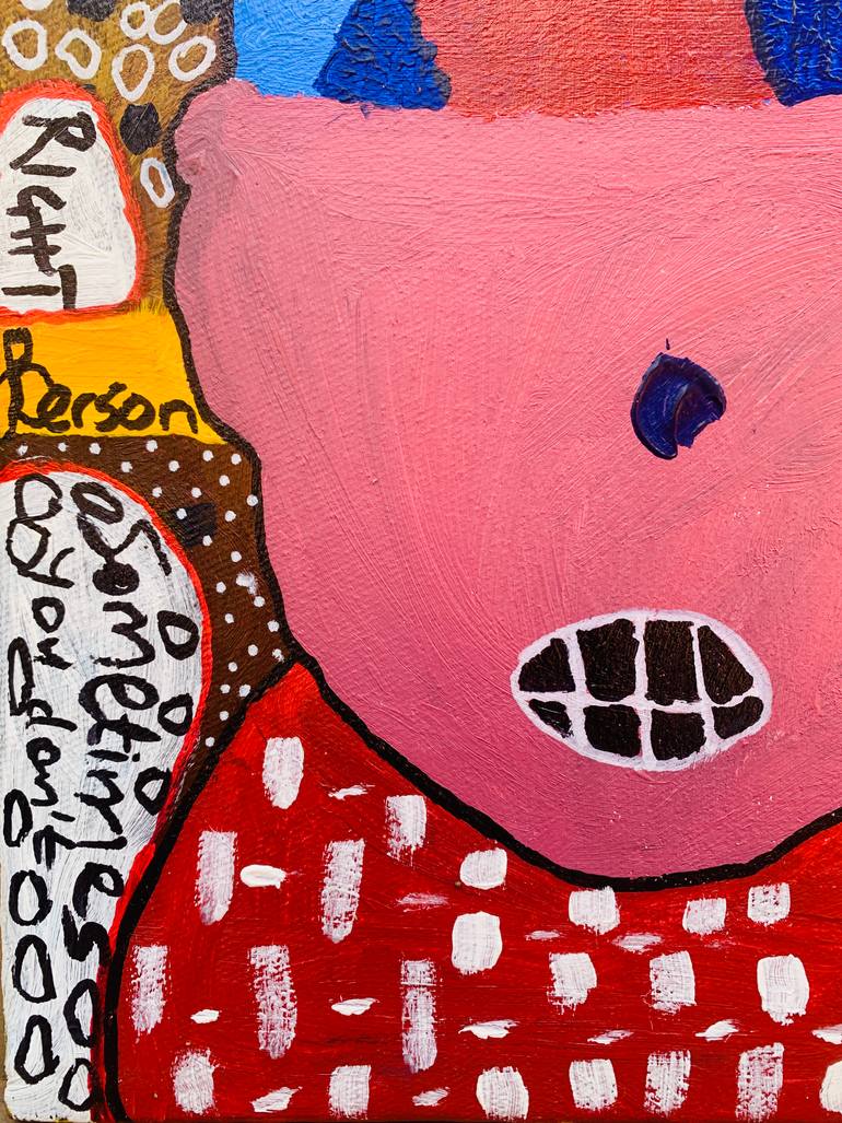 Original Abstract People Painting by Olumide Ajayi
