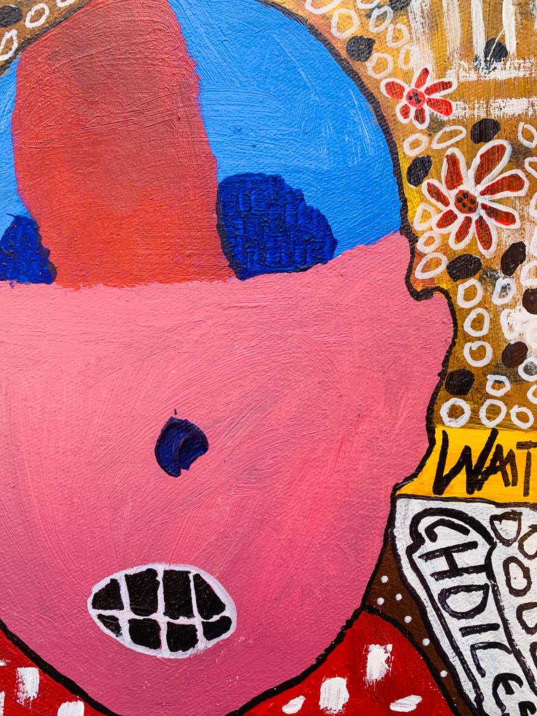 Original Abstract People Painting by Olumide Ajayi