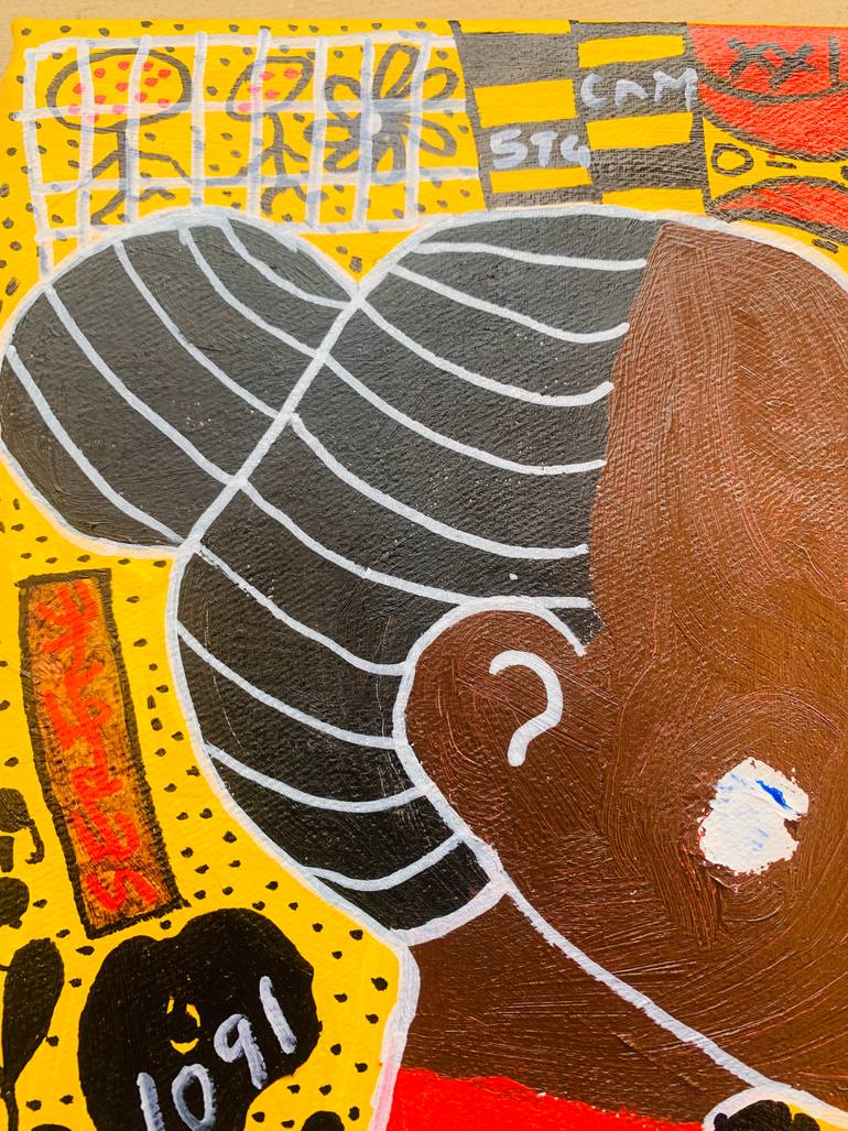Original Abstract Expressionism Women Painting by Olumide Ajayi