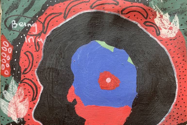 Original Abstract Expressionism Abstract Painting by Olumide Ajayi