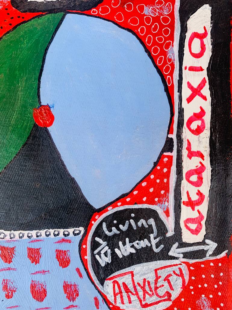 Original Abstract Expressionism People Painting by Olumide Ajayi