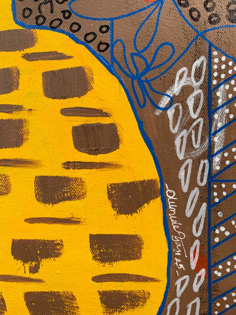 Original Abstract Expressionism People Painting by Olumide Ajayi