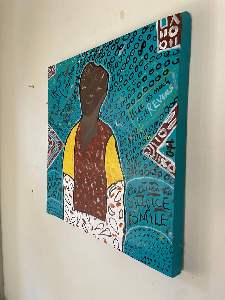 Original Abstract Expressionism Abstract Painting by Olumide Ajayi