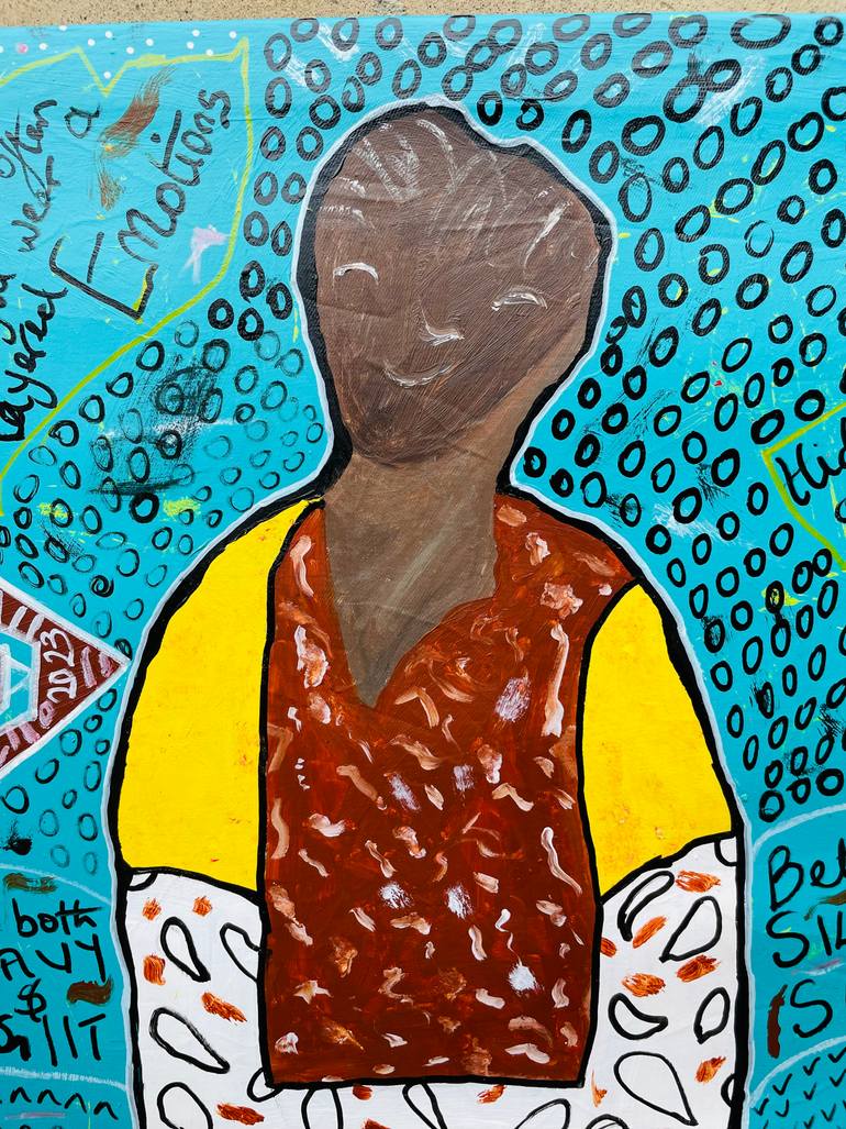 Original Abstract Expressionism Abstract Painting by Olumide Ajayi
