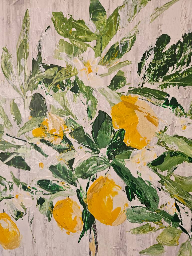 Original Abstract Botanic Painting by Uliana Ersova