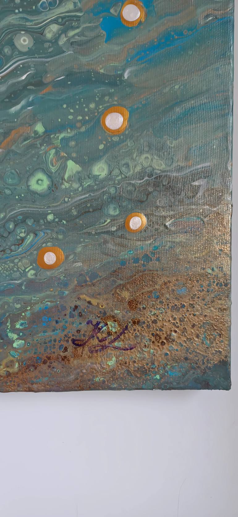 Original Color Field Painting Abstract Painting by Kateryna Lastovetska