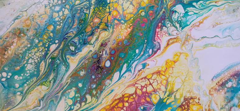 Original Color Field Painting Abstract Painting by Kateryna Lastovetska