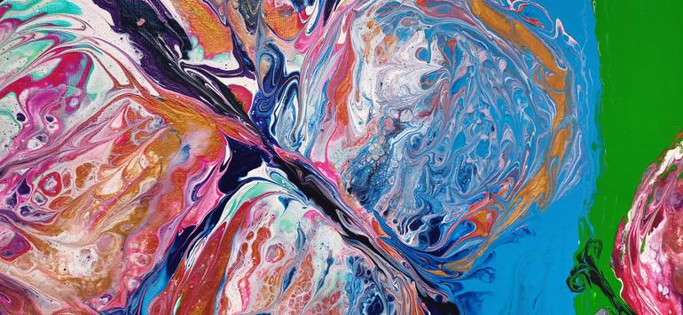 Original Symbolism Abstract Painting by Kateryna Lastovetska