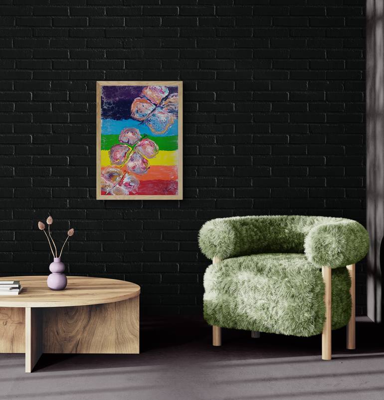 Original Symbolism Abstract Painting by Kateryna Lastovetska