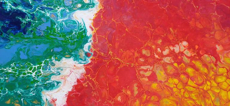 Original Symbolism Abstract Painting by Kateryna Lastovetska