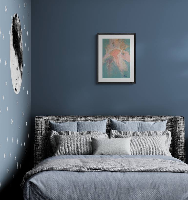 Original Color Field Painting Water Painting by Kateryna Lastovetska