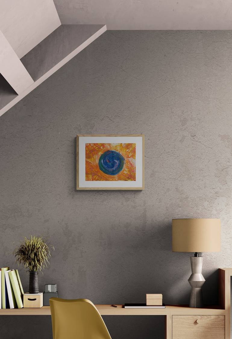Original Color Field Painting Geometric Painting by Kateryna Lastovetska
