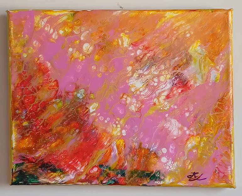 Print of Color Field Painting Love Paintings by Kateryna Lastovetska