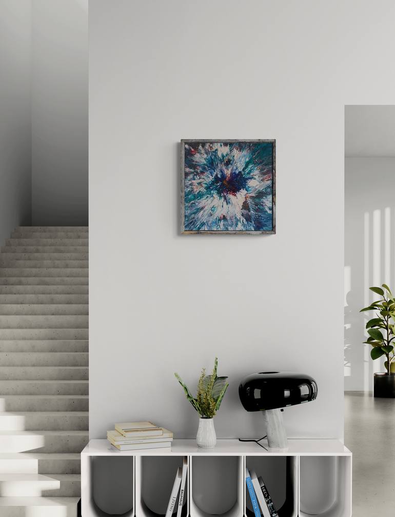 Original Color Field Painting Outer Space Painting by Kateryna Lastovetska