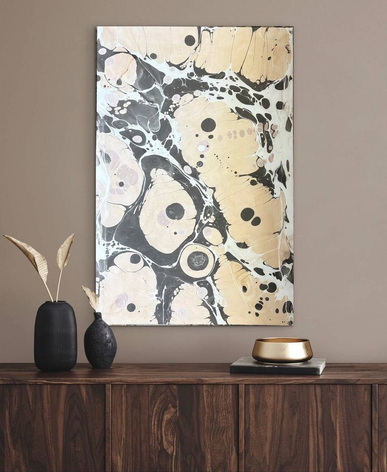 Original Abstract Expressionism Abstract Painting by Zeynep Guvenc