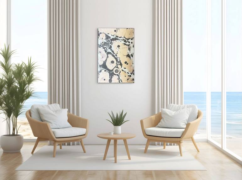 Original Abstract Expressionism Abstract Painting by Zeynep Guvenc