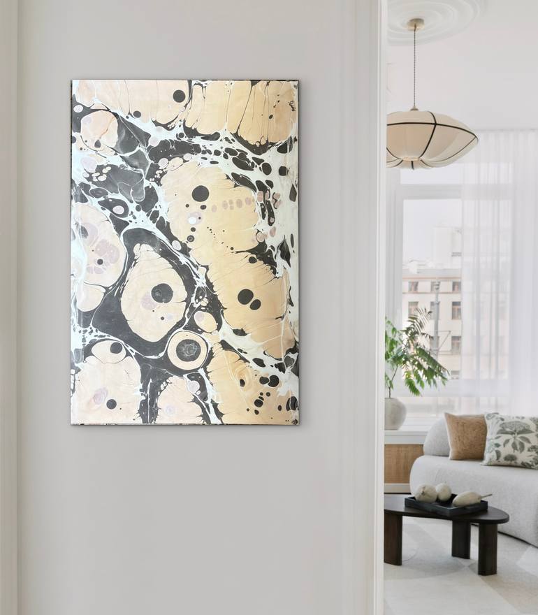 Original Abstract Expressionism Abstract Painting by Zeynep Guvenc