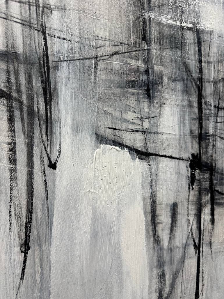 Original Abstract Expressionism Calligraphy Painting by Anastasiia Krykun