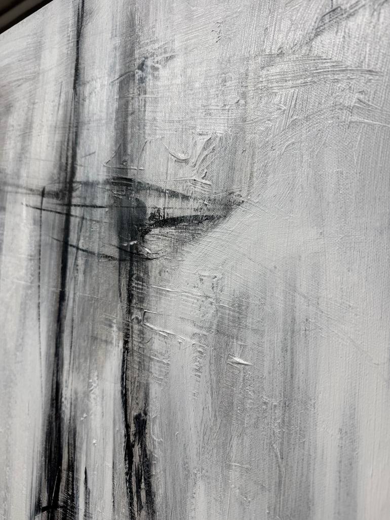 Original Abstract Expressionism Calligraphy Painting by Anastasiia Krykun