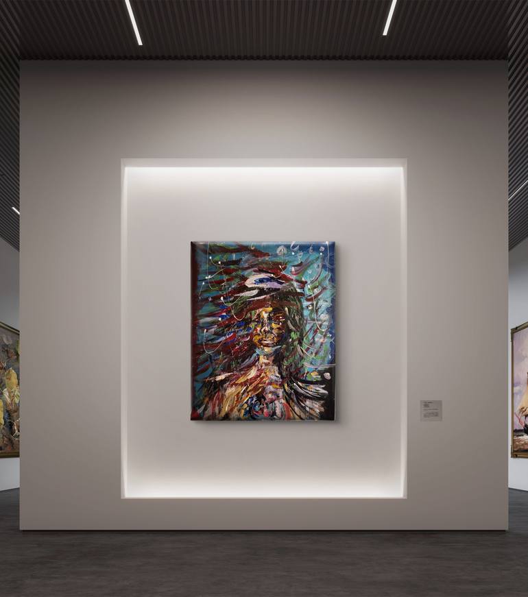 Original Expressionism Fantasy Painting by Theresa Campbell