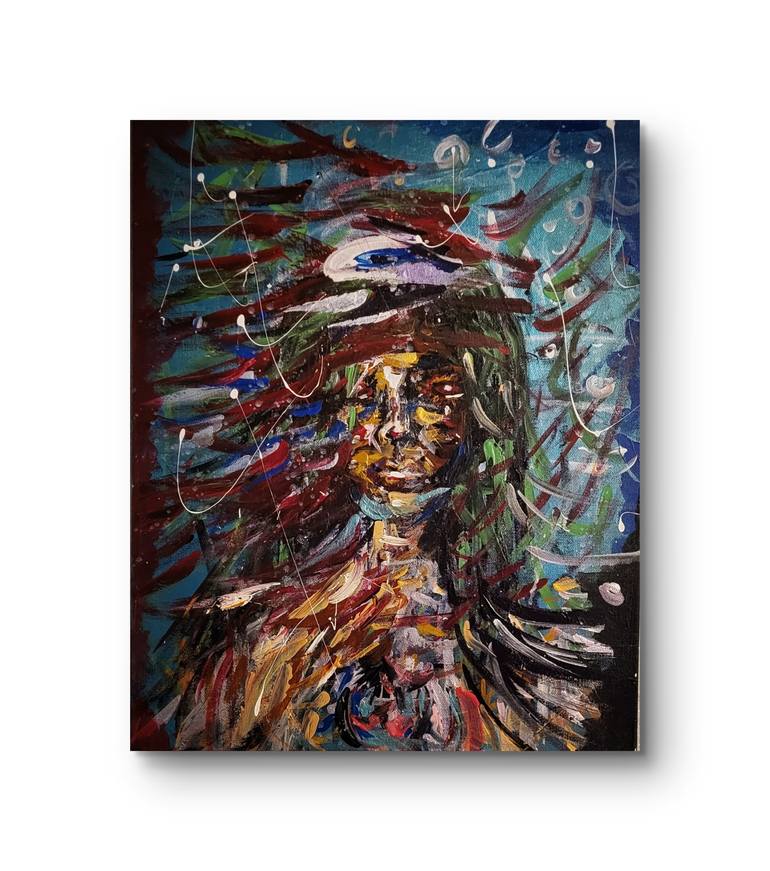 Original Expressionism Fantasy Painting by Theresa Campbell