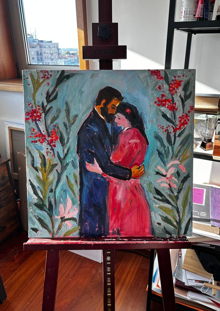 Original Contemporary People Painting by Irina Anis