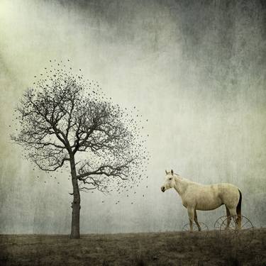 Original Symbolism Animal Mixed Media by Gregory Noblin