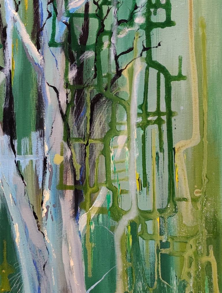 Original Abstract Painting by Róbert Bánrévi