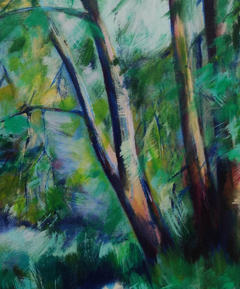 Original Impressionism Landscape Painting by Róbert Bánrévi