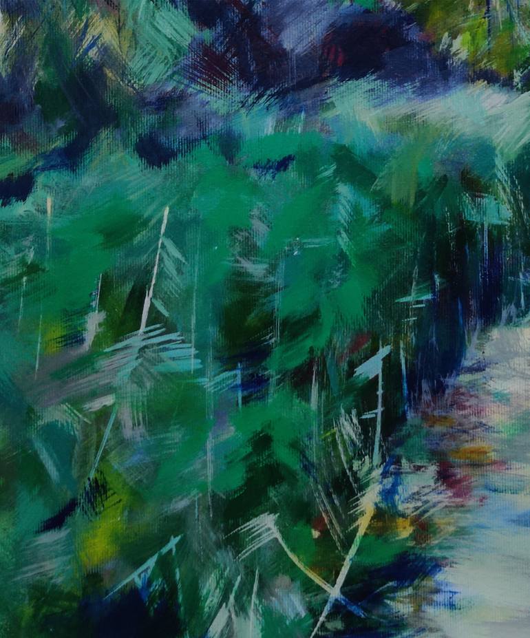 Original Impressionism Landscape Painting by Róbert Bánrévi