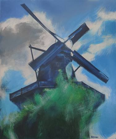 Original Contemporary Architecture Paintings by Róbert Bánrévi
