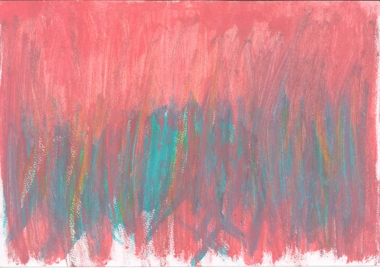 Original Abstract Expressionism Abstract Drawing by Lilas Lilas